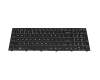 Keyboard US (english) black/black with backlight suitable for Sager Notebook NP8454