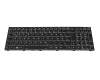 Keyboard DE (german) black/black with backlight suitable for Sager Notebook NP8773P (PC70HP)