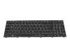 Keyboard DE (german) black/black with backlight suitable for Nexoc GH5 526IG 20V1 (NH50DD2)