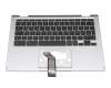 6B.HWYN7.007 original Acer keyboard incl. topcase DE (german) black/silver
