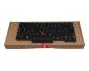 Keyboard DE (german) black/black with backlight and mouse-stick original suitable for Lenovo ThinkPad L14 Gen 1 (20U1/20U2)