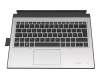 Keyboard incl. topcase SE / FIN (finnish) black/silver original suitable for HP Elite x2 G4