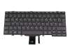 Keyboard DE (german) black/black with backlight original suitable for Dell Latitude 13 2in1 (5310)