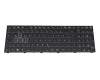 Keyboard DE (german) black/black with backlight (Gaming) suitable for Clevo NP70P
