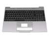 Keyboard incl. topcase DE (german) black/grey original suitable for Emdoor NS15IC