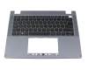 Keyboard incl. topcase US (english) black/blue with backlight original suitable for Acer TravelMate Spin P4 (P414RN-41)