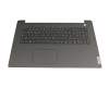 5CB1L74842 original Lenovo keyboard incl. topcase DE (german) grey/silver