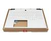 5CB1N6148 original Lenovo keyboard incl. topcase US (english) white/white with backlight