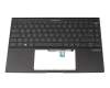 0KNB0-4602GE00 original Asus keyboard incl. topcase DE (german) black/black with backlight