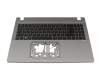 6B.B1BN7.011 original Acer keyboard incl. topcase DE (german) black/grey with backlight