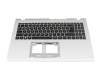 6B.KDHN8.078 original Acer keyboard incl. topcase DE (german) black/silver