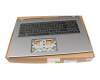 6B.KHLN8.023 original Acer keyboard incl. topcase DE (german) black/grey with backlight