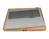 Keyboard incl. topcase DE (german) grey/grey with backlight original suitable for Lenovo ThinkBook 16 G6 IRL (21KH/21NR)