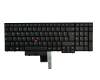 Keyboard DE (german) black/black with mouse-stick original suitable for Lenovo ThinkPad Edge E530