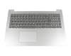 12391563 original Lenovo keyboard incl. topcase DE (german) grey/silver
