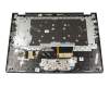 12935314 original Lenovo keyboard incl. topcase DE (german) grey/grey with backlight