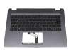 13304EACK201 original Acer keyboard incl. topcase DE (german) black/grey with backlight