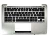 13GNFQ10P09X-1 original Asus keyboard incl. topcase GR (greek) black/silver