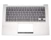 13GNPO1AM062-1 original Asus keyboard incl. topcase FR (french) black/silver with backlight