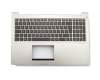 13GNWO1AM0421 original Asus keyboard incl. topcase DE (german) black/silver with backlight