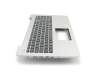 13N-R8A0C01 original Asus keyboard incl. topcase DE (german) black/silver b-stock
