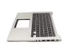 13N0-MYA0521 original Asus keyboard incl. topcase SF (swiss-french) black/silver with backlight
