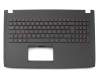 13N1-0SA0701 original Asus keyboard incl. topcase DE (german) black/black with backlight