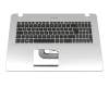 13N1-2EA0411 original Asus keyboard incl. topcase DE (german) black/silver with backlight
