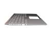 13N1-62A0A31 original Asus keyboard incl. topcase SF (swiss-french) silver/silver with backlight