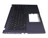 13N1-68A0P01 original Asus keyboard incl. topcase DE (german) black/blue with backlight
