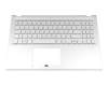 13N1-6TA0911 original Asus keyboard incl. topcase DE (german) silver/silver