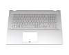 13N1-D0A0101 original Asus keyboard incl. topcase DE (german) silver/silver
