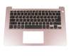 13N4-0AA0L01 original Dell keyboard incl. topcase DE (german) black/pink