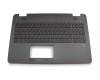13NB05T1P19011 original Asus keyboard incl. topcase DE (german) black/black with backlight