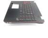 13NB05T1P19011 original Asus keyboard incl. topcase DE (german) black/black with backlight