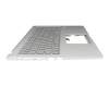 13NB0SR2P02113 original Asus keyboard incl. topcase DE (german) grey/silver