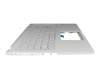 13NB0SR2P02113 original Asus keyboard incl. topcase DE (german) silver/silver