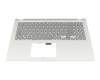 13NB0SR2P13019-3 original Asus keyboard incl. topcase DE (german) grey/silver