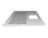 13NB0SR2P13019-3 original Asus keyboard incl. topcase DE (german) grey/silver