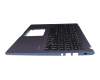 13NB0SR3P04015 original Asus keyboard incl. topcase DE (german) black/blue
