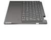 14494218 original Lenovo keyboard incl. topcase DE (german) grey/grey with backlight