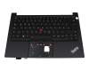 15880643 original Lenovo keyboard incl. topcase DE (german) black/black with backlight and mouse-stick