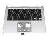 15F15HT7601 original Acer keyboard incl. topcase DE (german) black/silver