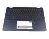 16N2UA17660WBG original Asus keyboard incl. topcase UK (english) blue/blue with backlight