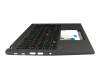 17157486 original Lenovo keyboard incl. topcase DE (german) black/black with backlight and mouse-stick