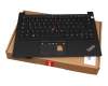 18424251 original Lenovo keyboard incl. topcase DE (german) black/black with backlight and mouse-stick