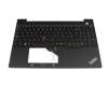 18776604 original Lenovo keyboard incl. topcase SP (spanish) black/black with backlight and mouse-stick