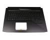 1KAHZZG0042 original Asus keyboard incl. topcase DE (german) black/black with backlight (RGB Backlight)