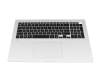 20B9XK2404405 original LG keyboard incl. topcase DE (german) black/silver with backlight