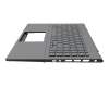 2117-000A9-2A-1 original Asus keyboard incl. topcase DE (german) grey/grey with backlight